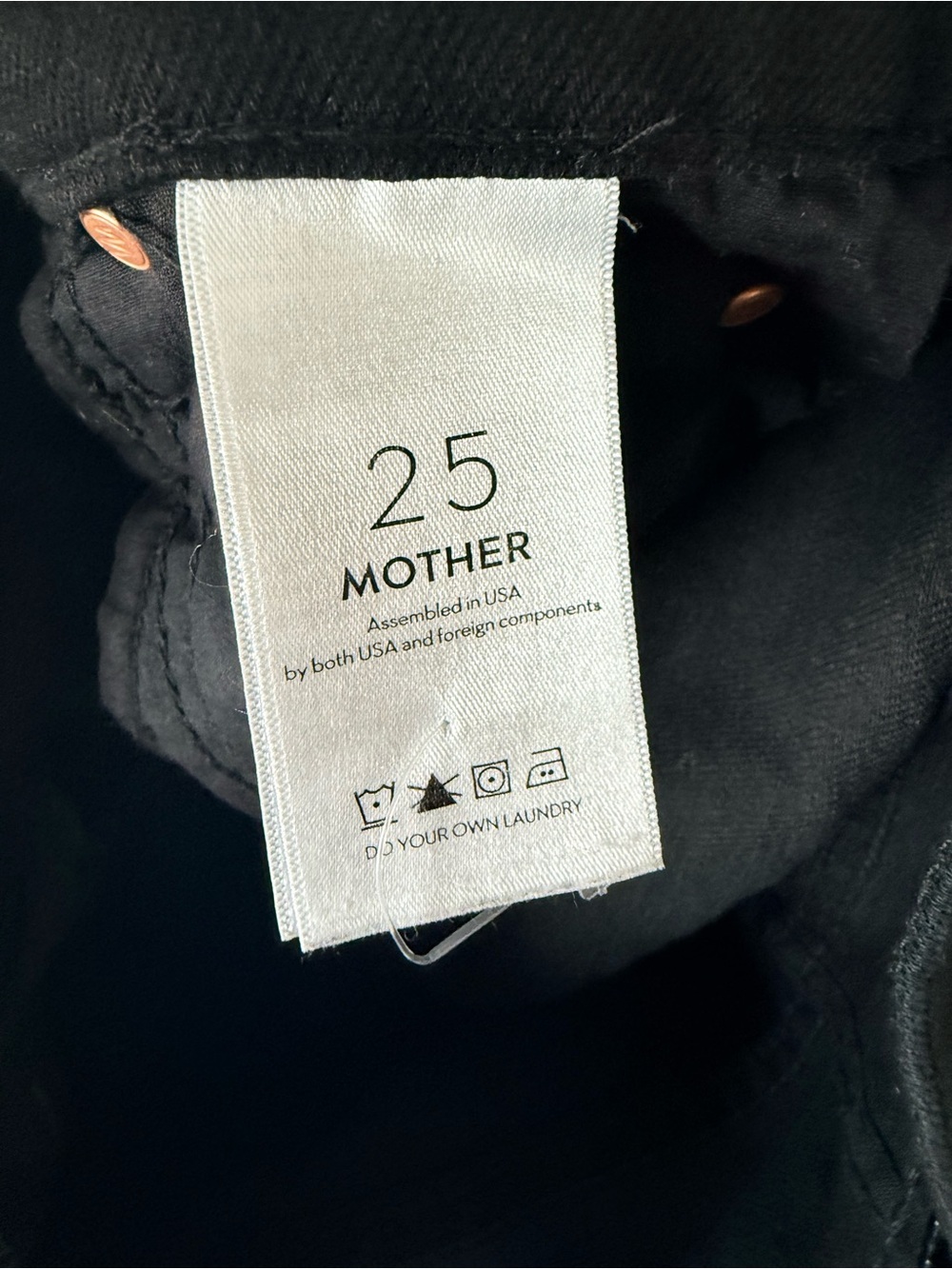 Mother The Rascal Ankle Frayed - Black - size 25 - Picture 5 of 5